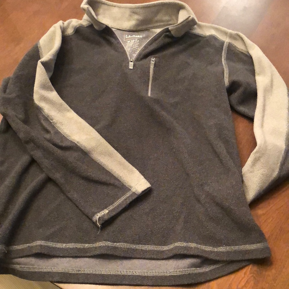 Boys LL Bean long sleeve half zip